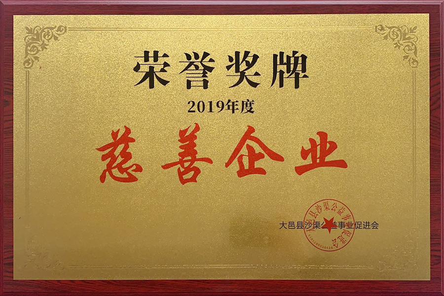大邑县沙渠公益事业促进会2019年度慈善企业